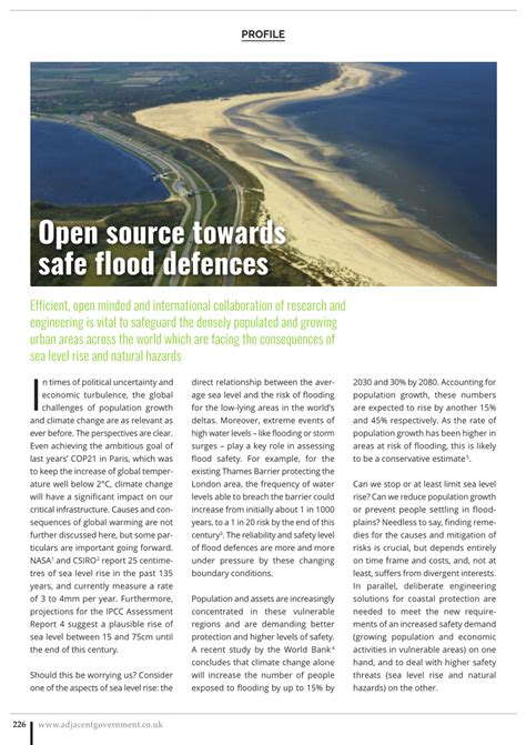 Pdf Open Source Towards Safe Flood Defences