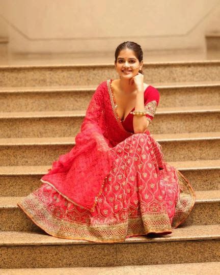 Madhumita Sarcar Hot Pics In Red Lehnga