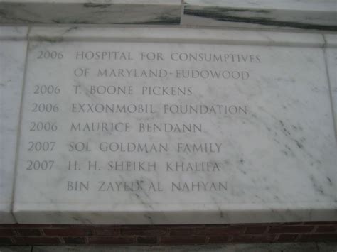 John Hopkin University Donor Wall Inscription Job - Granite Memorials