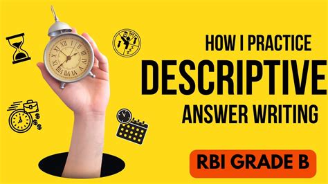 How I Practice Descriptive Answers For RBI GRADE B Phase II YouTube