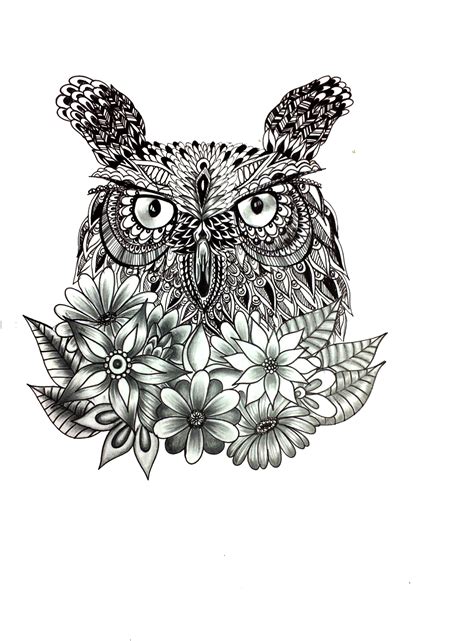 Owl Doodle by fizzysart on DeviantArt