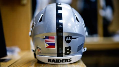 Raiders represent heritage with helmet decals