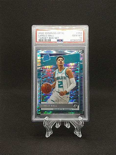 2020 DONRUSS OPTIC LAMELO BALL RC PSA 10 TARGET BOX SET PULSAR PRIZM