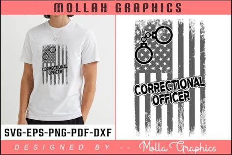 Correctional Officer Typography Design Graphic By Molla Graphics