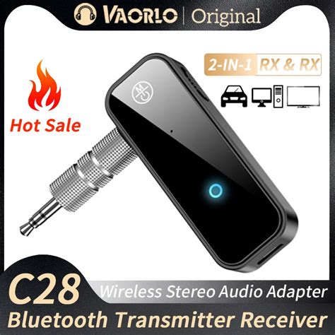 VAORLO Metteur R Cepteur Bluetooth C28 2 En 1 3 5mm St R O AUX