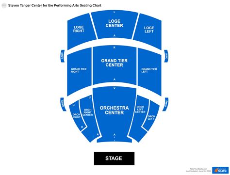 Steven Tanger Center for the Performing Arts Seating Chart ...