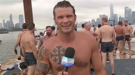 Pete Hegseth Body Pete Hegseth Swims With Navy Seals To Honor Veterans