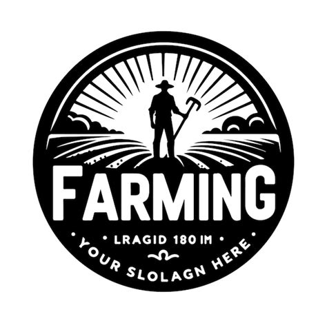 Premium Vector | Farm logo silhouette vector