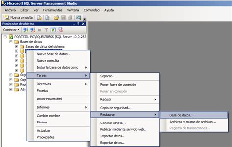 Restaurando Un Archivo Bkf O Bak A Una Base De Datos SQL Server