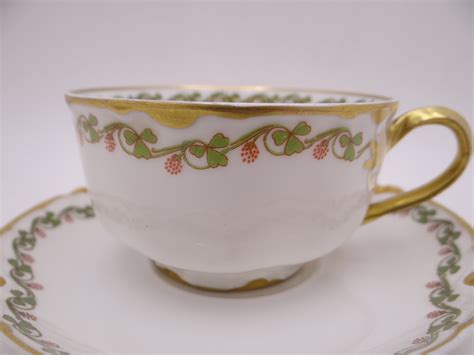 1900s Haviland Co Limoges France Clover Leaf Teacup And Etsy