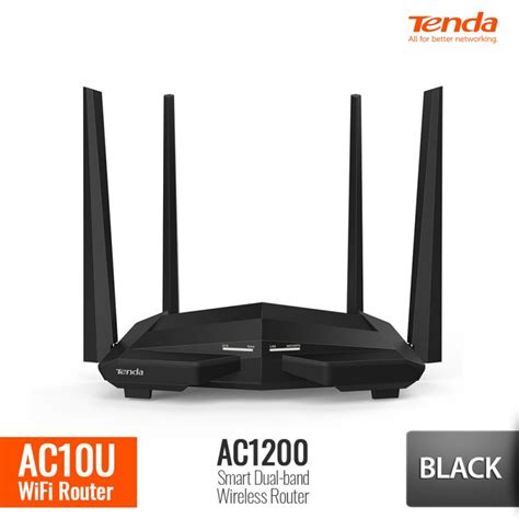 TENDA AC10U Router WiFi AC1200 Smart Dual Band Gigabit