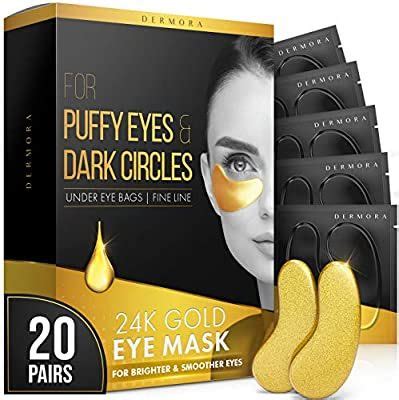 Amazon 24K Gold Eye Mask 20 Pairs Puffy Eyes And Dark Circles