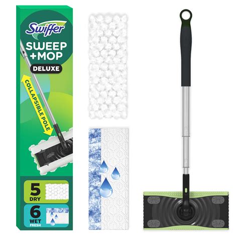 Swiffer Sweep & Mop Deluxe 2-in-1 Floor Mopping and Sweeping Kit, Multi