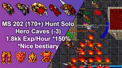 Tibia Master Sorcerer 202 170 Solo Hunt Edron Hero Caves 3 1