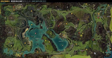 Kessex Hills Map Guild Wars