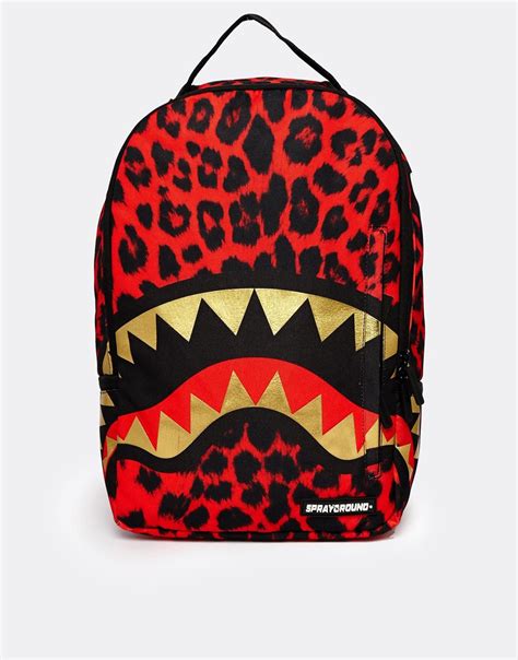 Lyst Sprayground Shark Backpack In Red For Men