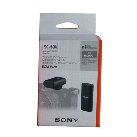 Sony ECM W2BT Camera Mount Digital Bluetooth Wireless Microphone System