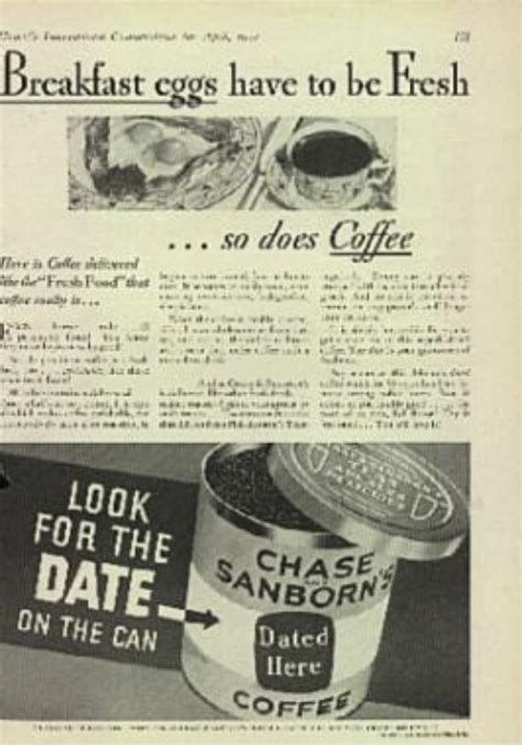 Chase And Sanborn S Coffee Magazine Ad