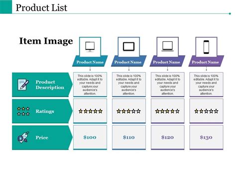 Product List Ppt Powerpoint Presentation File Introduction Templates