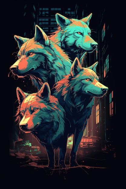 Premium AI Image | A poster for the movie wolf pack.