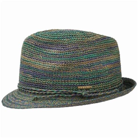 Raffia Crochet Trilby Straw Hat By Stetson