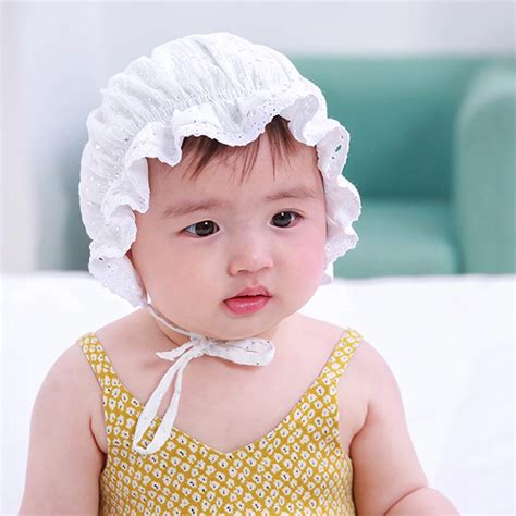 2019 Summer Baby Girl Cotton Lace Hat Bucket Hat Cap Bonnet Newborn