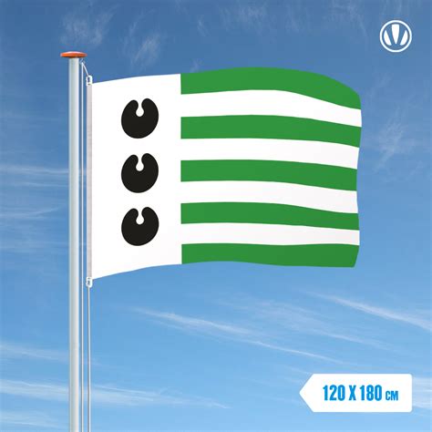 Vlag Bloemendaal 120x180cm Alleen Bij De Vlaggenclub