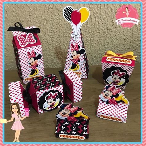 Kit Personalizado Minnie Vermelha Elo Produtos Especiais