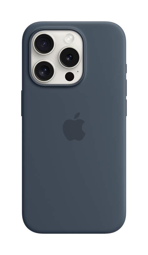 Apple iPhone 15 Pro Silicone Case with MagSafe - Storm Blue for sale | North Las Vegas, NV