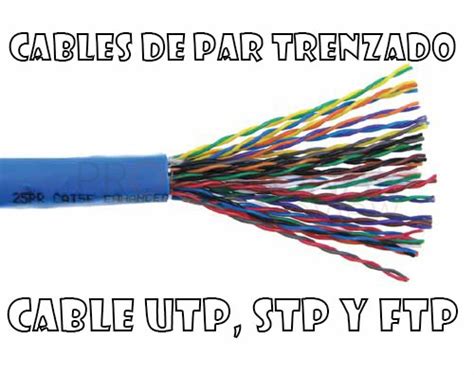 Tipos De Cable De Par Trenzado Cables UTP Cables STP Y Cables FTP