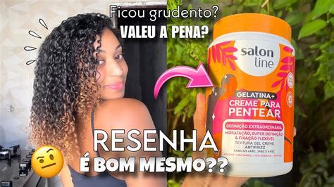 Testei A Gelatina Creme De Pentear Da Salon Line Valeu A Pena