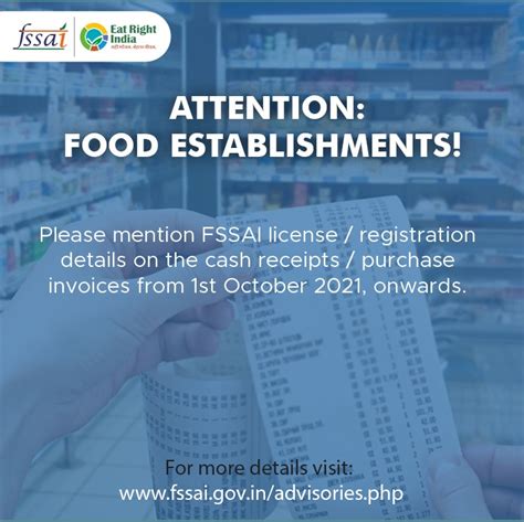 FSSAI On Twitter Food Establishments To Mention FSSAI License