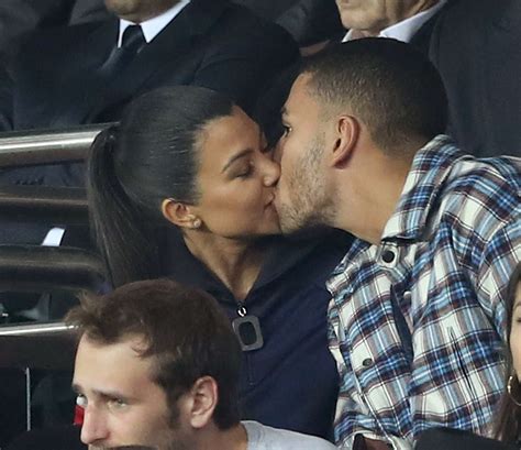 Kourtney Kardashian And Younes Bendjima Kiss At A Soccer Game