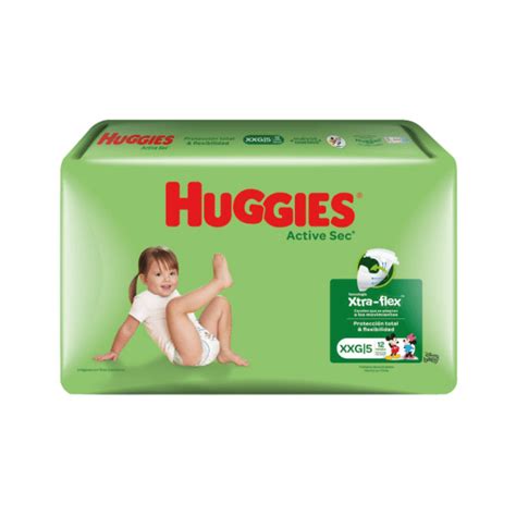 Pa Ales Huggies Active Sec Xxg Unid Aseo Por Mayor