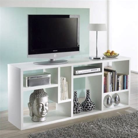 Stewart Bookcase TV Stand in White - 7154149