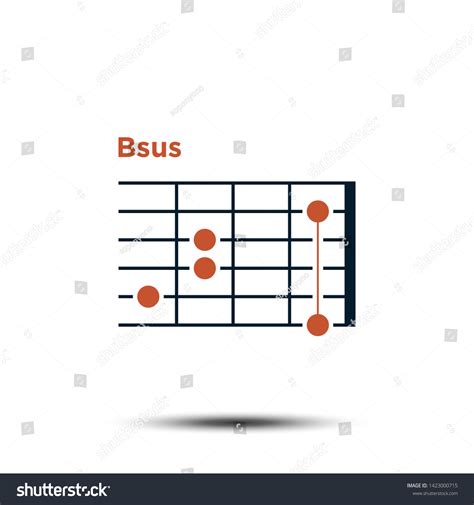 Bsus Basic Guitar Chord Chart Icon Stock Vector (Royalty Free ...