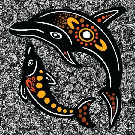 Aboriginal Art Dolphin