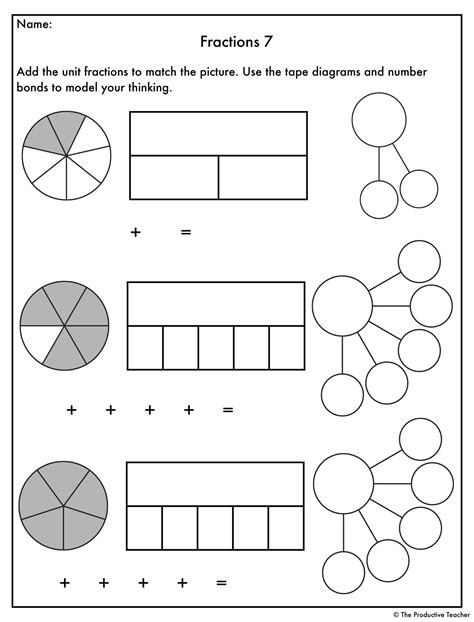 Equivalent Fractions Using Models Worksheets