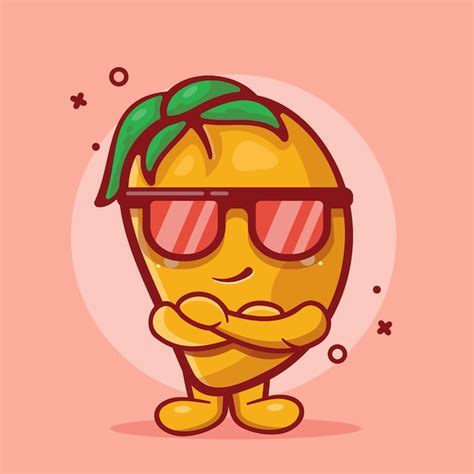 Dibujos Animados Aislados De Mascota De Personaje De Fruta De Mango