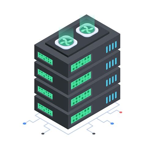 Premium Vector Set Of Database Management Isometric Icons