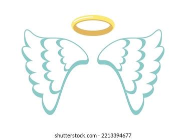 Cartoon Angel Wings Vector Illustration Stock Vector (Royalty Free) 2213394677 | Shutterstock