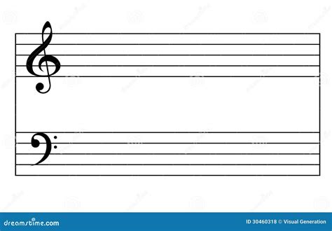 Music Staff And Notes, Vector Cartoon | CartoonDealer.com #193233090