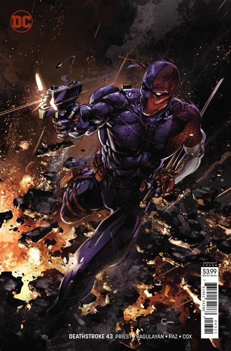 Deathstroke 43 Clayton Crain Cover Deathstroke 2016 Series Dc