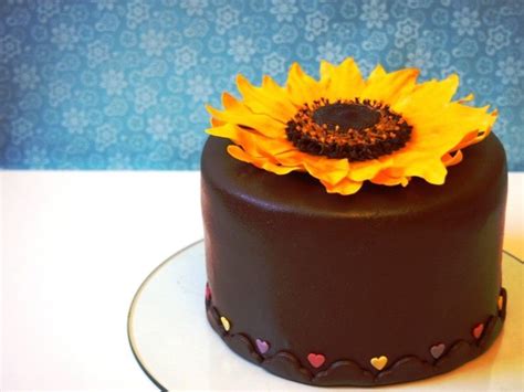 Sonnenblumen Torte Sonnenblumenkuchen Kuchen Und Torten Kuchen