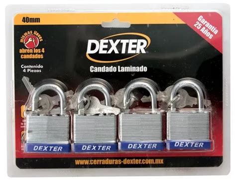 Candado Dexter Mm Alta Resistencia Laminado Mercadolibre