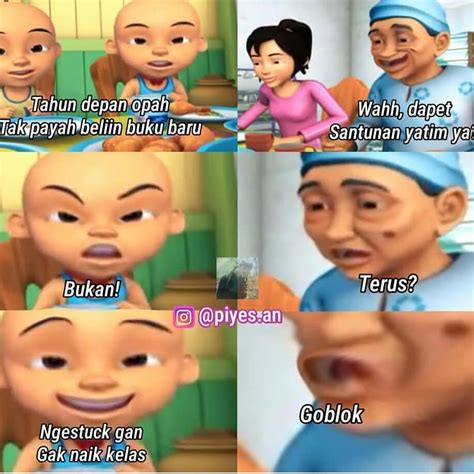 47 10 Meme Lucu Opah Upin Ipin Terbaru Mymeku