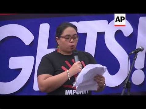 Manila Protesters Call On Duterte To Uphold Human Rights Youtube