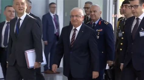 MİLLİ SAVUNMA BAKANI YAŞAR GÜLER BRÜKSELDEKİ NATO SAVUNMA BAKANLARI