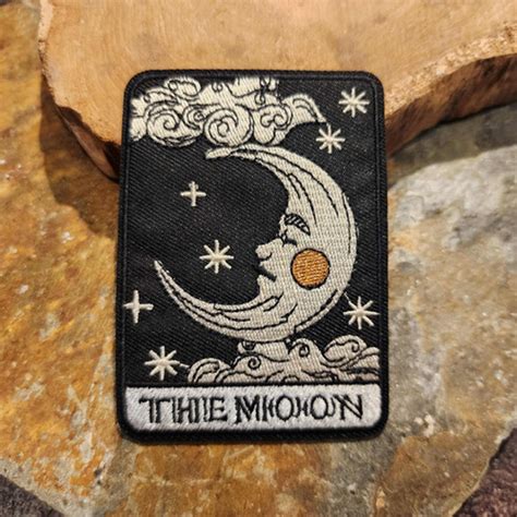 The Moon Tarot Iron Patch Fantasy Shop Chimera