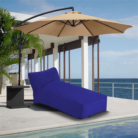 Outdoor Chaise Lounge Chair Sunbed Uv Resistant Sofa Couch Patio